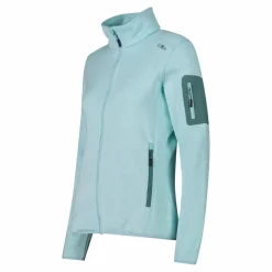 Giacca in pile da donna in Knit-Tech mèlange