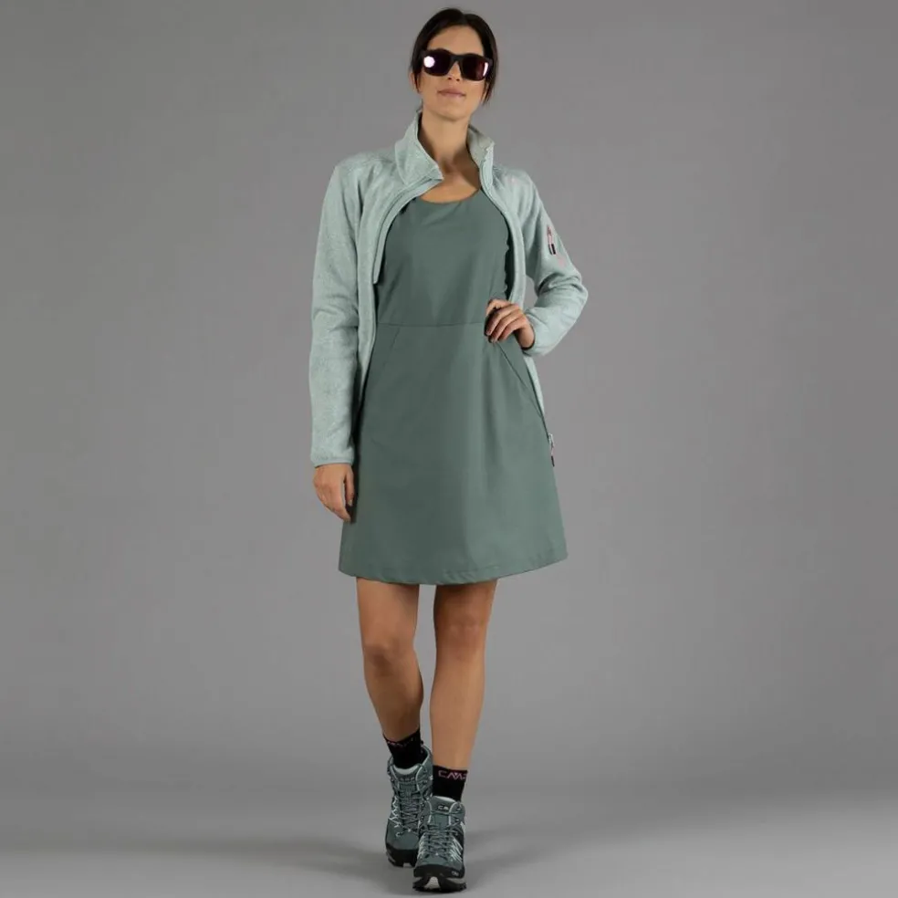 Giacca in pile da donna in Knit-Tech mèlange