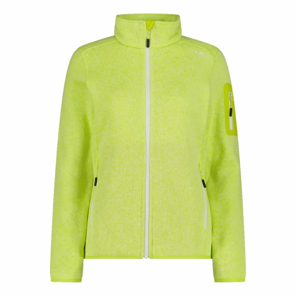 Giacca in pile da donna in Knit-Tech mèlange