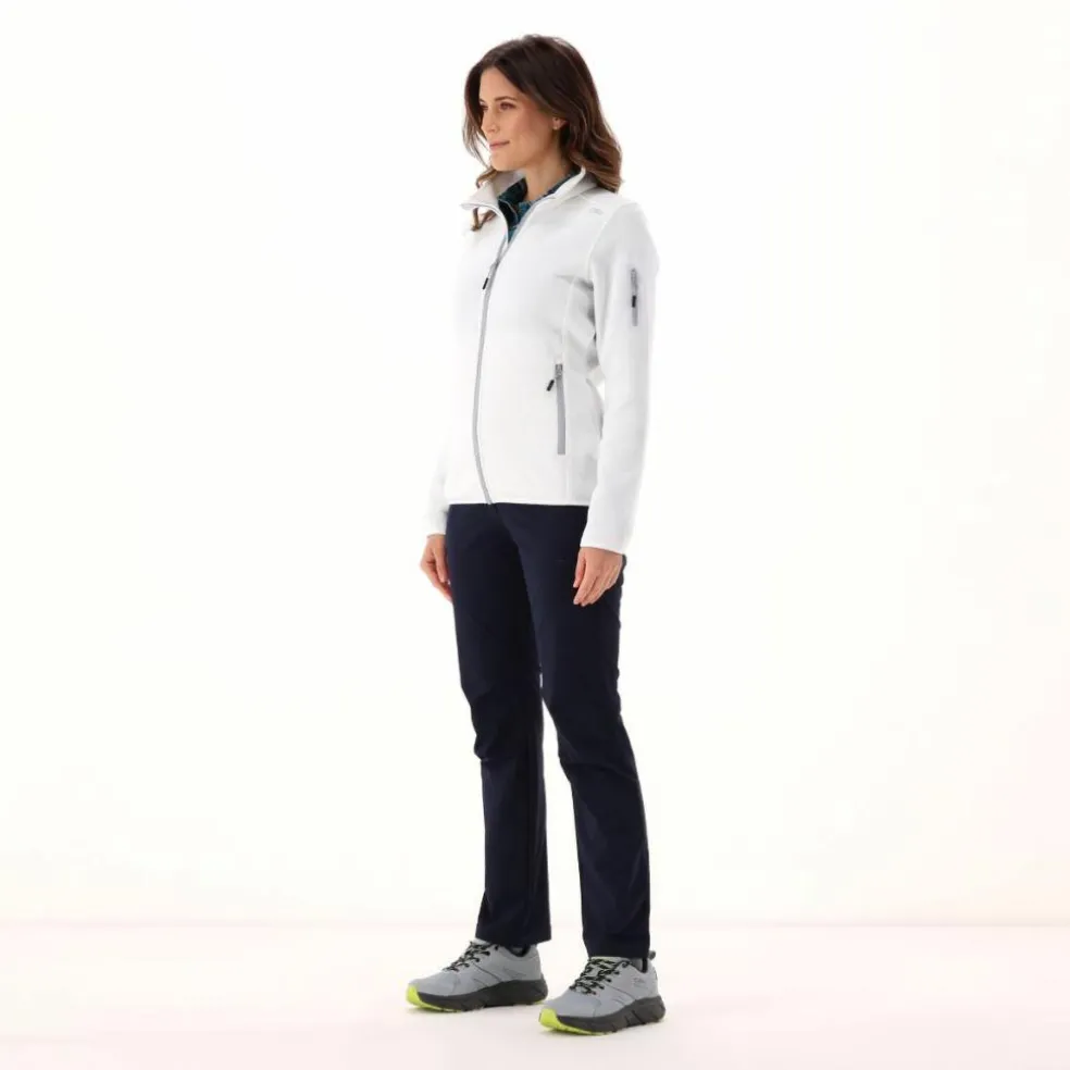 Giacca in pile da donna in Knit-Tech mèlange