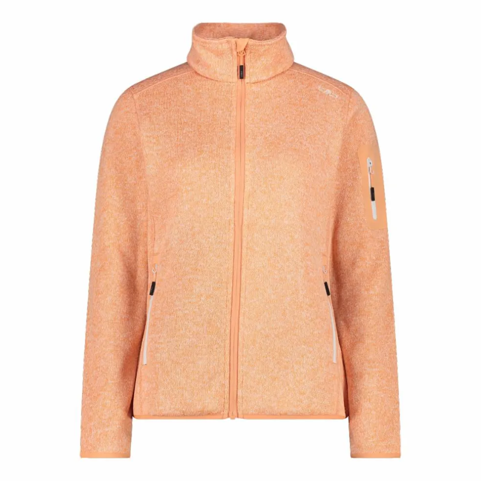 Giacca in pile da donna in Knit-Tech mèlange