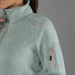 Giacca in pile da donna in Knit-Tech mèlange