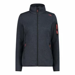 Giacca in pile da donna in Knit-Tech mèlange