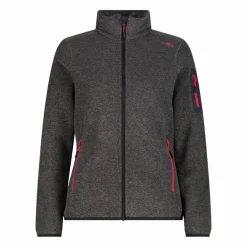 Giacca in pile da donna in Knit-Tech mèlange