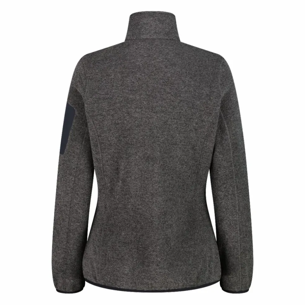 Giacca in pile da donna in Knit-Tech mèlange