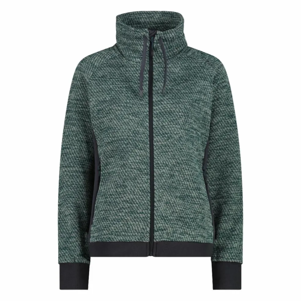 Giacca in pile da donna in knit tech