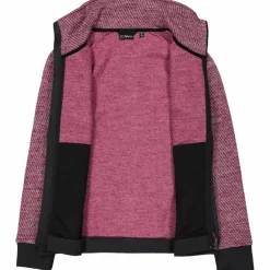 Giacca in pile da donna in knit tech