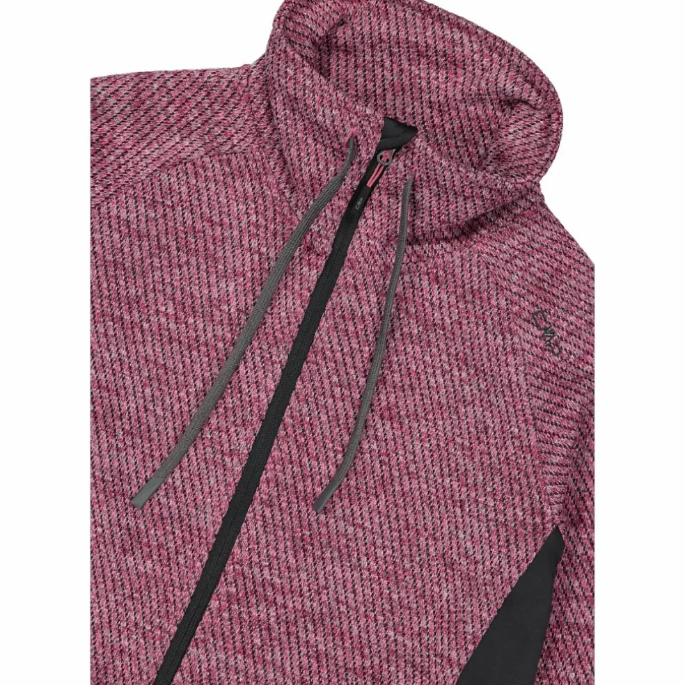 Giacca in pile da donna in knit tech