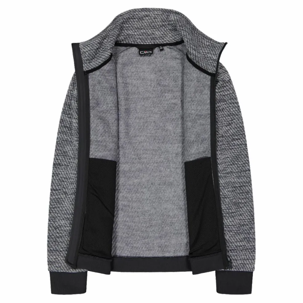 Giacca in pile da donna in knit tech