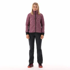 Giacca in pile da donna in knit tech