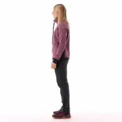Giacca in pile da donna in knit tech