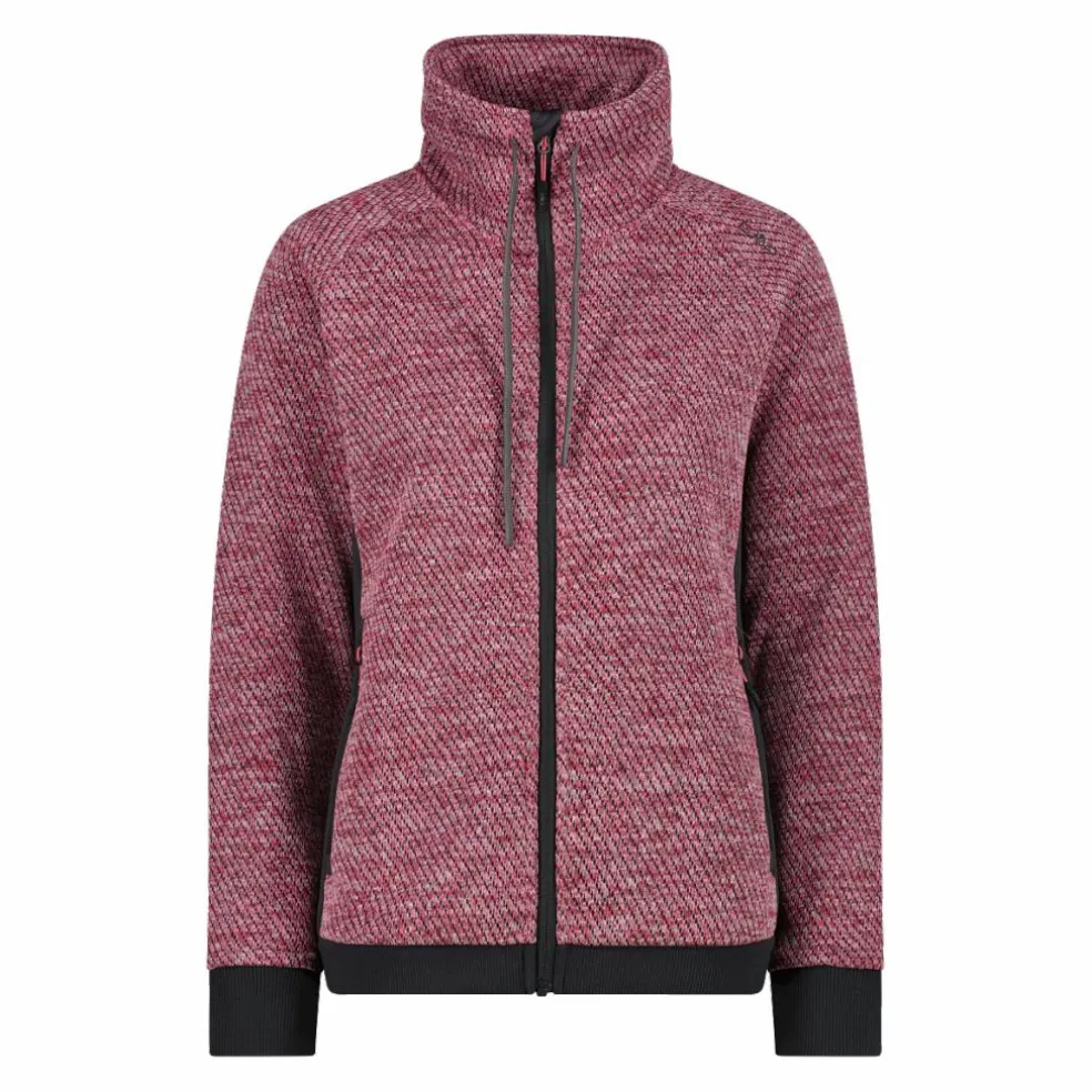 Giacca in pile da donna in knit tech