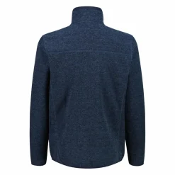Giacca in pile da uomo in knit tech melange