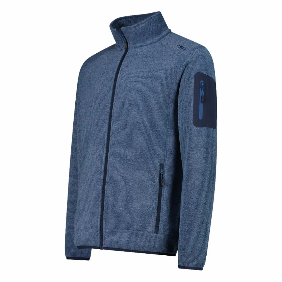 Giacca in Pile da uomo in knit-tech mélange