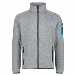 Giacca in Pile da uomo in knit-tech mélange