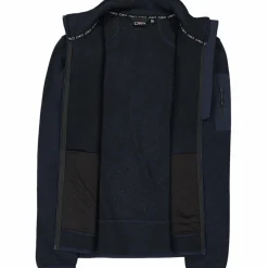 Giacca in Pile da uomo in knit-tech mélange