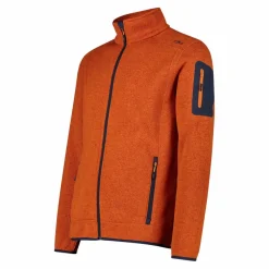 Giacca in Pile da uomo in knit-tech mélange