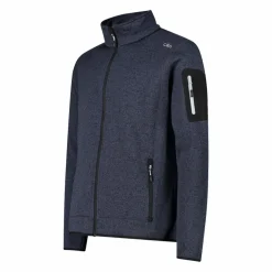 Giacca in Pile da uomo in knit-tech mélange
