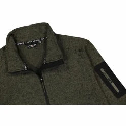 Giacca in Pile da uomo in knit-tech mélange