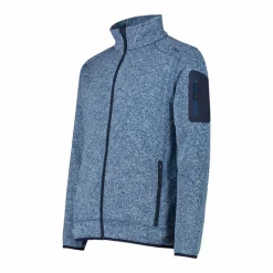 Giacca in Pile da uomo in knit-tech mélange