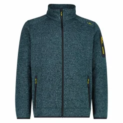 Giacca in Pile da uomo in knit-tech mélange