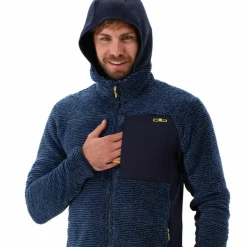 Giacca in pile Highloft da uomo con cappuccio Unlimitech