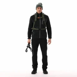 Giacca in pile HighLoft da uomo con tasca termoapplicata melange