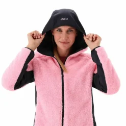 Giacca in pile Highloft da donna con cappuccio