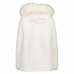 Giacca in Softshell da donna con cappuccio in pelliccetta
