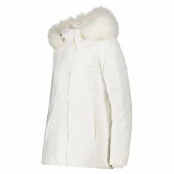 Giacca in Softshell da donna con cappuccio in pelliccetta