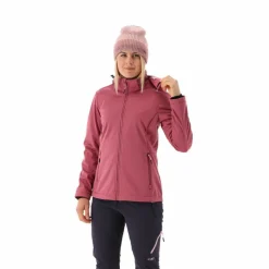 Giacca in softshell da donna con cappuccio staccabile
