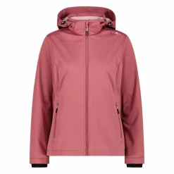 Giacca in softshell da donna con cappuccio staccabile