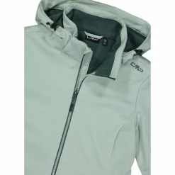 Giacca in softshell da donna con cappuccio staccabile
