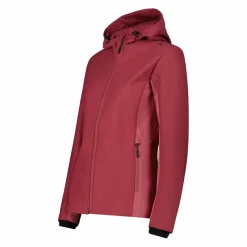 Giacca in softshell da donna con cappuccio a nido d'ape