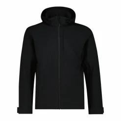 Giacca in softshell da uomo con cappuccio