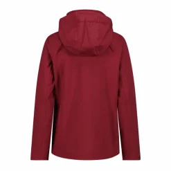 Giacca in softshell elasticizzata da donna con cappuccio staccabile