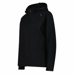 Giacca in softshell elasticizzata da donna con cappuccio staccabile