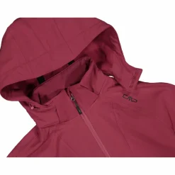 Giacca in softshell elasticizzata da donna con cappuccio staccabile