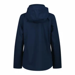 Giacca in softshell elasticizzata da donna con cappuccio staccabile