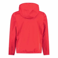 Giacca in softshell leggero da bambina con cappuccio fisso