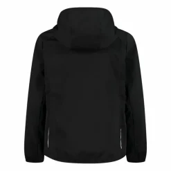 Giacca in softshell leggero da bambina con cappuccio fisso