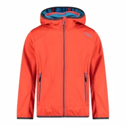 Giacca in softshell leggero da bambino con cappuccio fisso