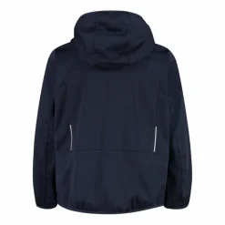 Giacca in softshell leggero da bambino con cappuccio fisso