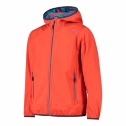 Giacca in softshell leggero da bambino con cappuccio fisso