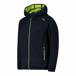 Giacca in softshell leggero da bambino con cappuccio fisso