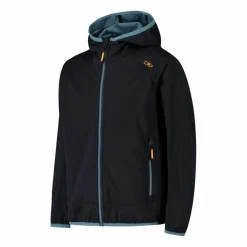 Giacca in softshell leggero da bambino con cappuccio fisso