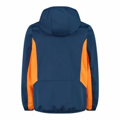 Giacca in softshell leggero da bambino con cappuccio fisso