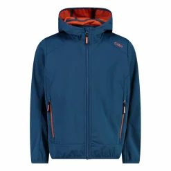 Giacca in softshell leggero da bambino con cappuccio fisso