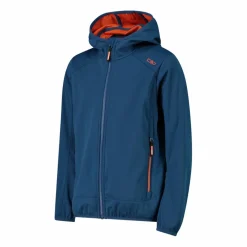 Giacca in softshell leggero da bambino con cappuccio fisso