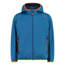 Giacca in softshell leggero da bambino con cappuccio fisso